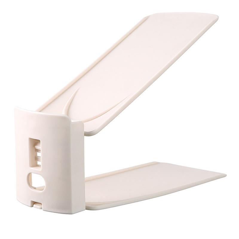 

Регулируемый органайзер для обуви Подставка для обуви с прорезями Экономия места Шкаф Шкаф Стойка Стеллаж для хранения обуви Коробка для обуви 27CM абрикосовый