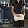Thickened Household Cooking Apron Oil-Proof Removable Hand Towel Coffee Overalls Apron Waterproof Household Apron Adult Waist