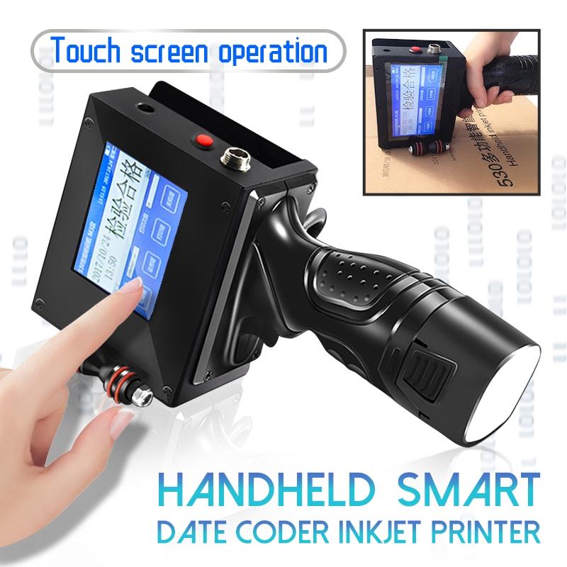 5W Serial Water Automatic Coding Machine Production Date English System USB Handheld Touch Screen Label Inkjet QR Printer Machine