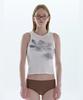 PISCESS Flower Sleeveless Top_Gray