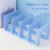 A4 Space-Saving Multi-Functional Standing Book Organizer, Plastic Desk Bookshelf, Office Desk Bookend, Simple Book Storage Rack