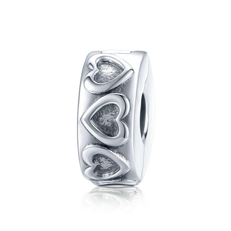 

bamoer Stopper Charm 925 Silver Gear Bead fit Original DIY Bracelet Jewelry Accessories SCC1780