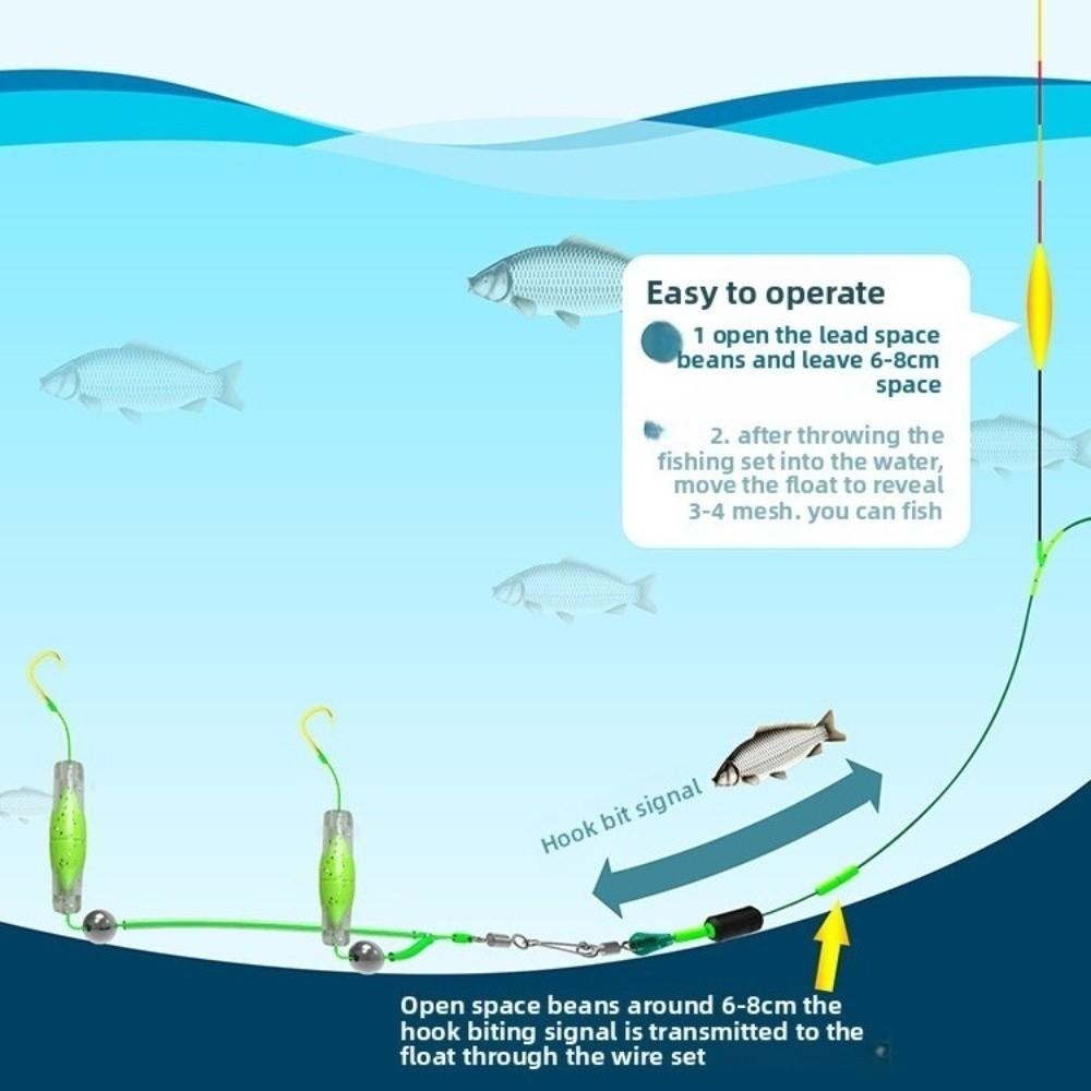 2pcs suspension Fishing Hair Rigs hook Anti bottom Carp Rigs fishing lure  Fishing Tackle