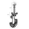 Wall Mounted Toilet Bidet Faucet Set Brass Double Use Bidet Faucet Bathroom Sprayer Shower Bidet Faucet High Pressure Gun