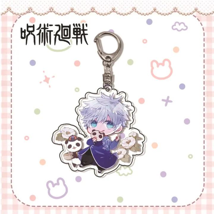 Jujutsu Kaisen Gojo Satoru Itadori Acrylic Keychain 55mm Anime Cosplay Accessory