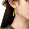 Tassel Bamboo Shell Earrings - Elegant European & American Style