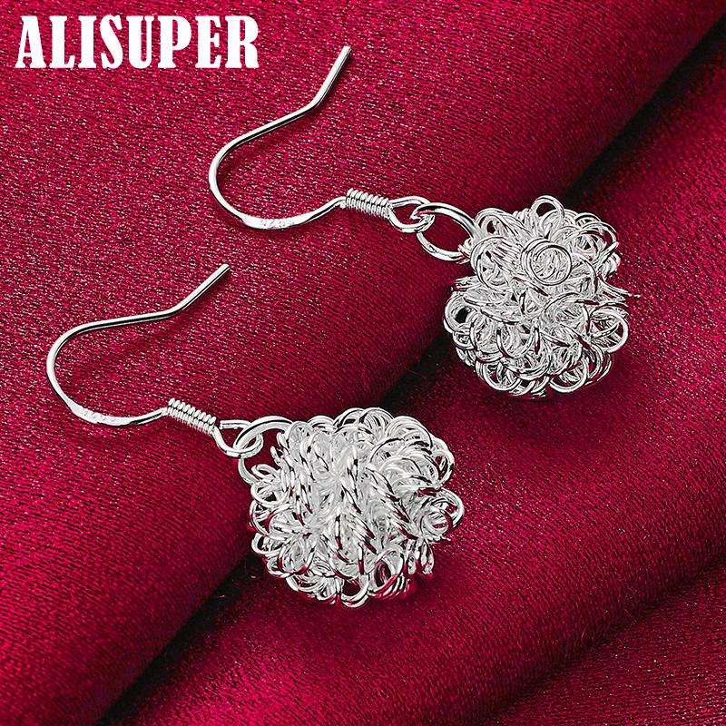 Bijuterii cercei cu model geometric din argint 925