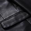 Locomotive leather jacket men's trend handsome British style new large lapel casual soft leather PU leather jacket