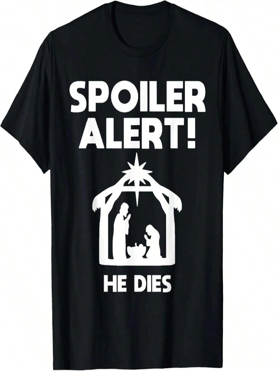 Spoiler Alert He Dies, Funny Christmas T-Shirt S разноцветный
