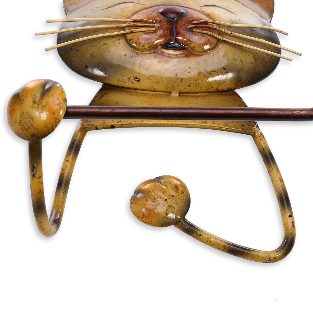 

Cat Paper Towel Holder Vintage Cast Iron Dog Toilet Paper Holder Stand Towel Holder Standing for Bathroom