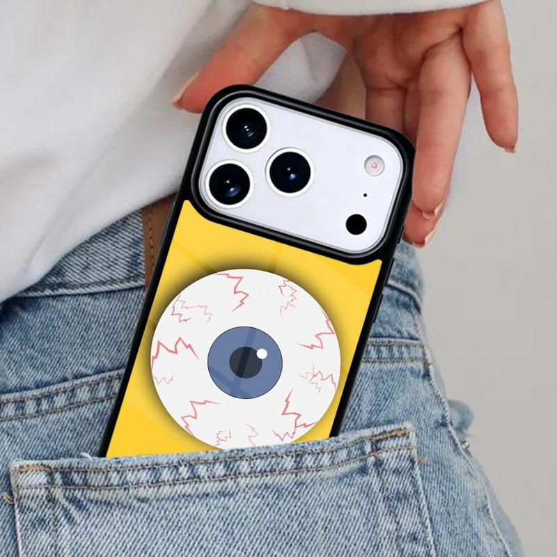 CRAZY EYEBALL PATTERN Phone Case for iPhone 16e 15 14 13 12 17 Pro Max Plus Air 17pro Cover Coque