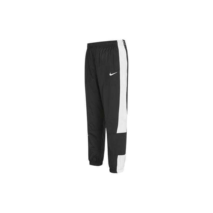 (WMNS) Nike Nsw Stmnt Wvns Pant Running Training Colorblock Knit Sports Pants/Trousers/Joggers Autumn Black Women's DC0041-010