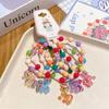 5-Piece Cute Resin Graffiti Beaded Bracelet Set for Little Girls - Cartoon Princess Design