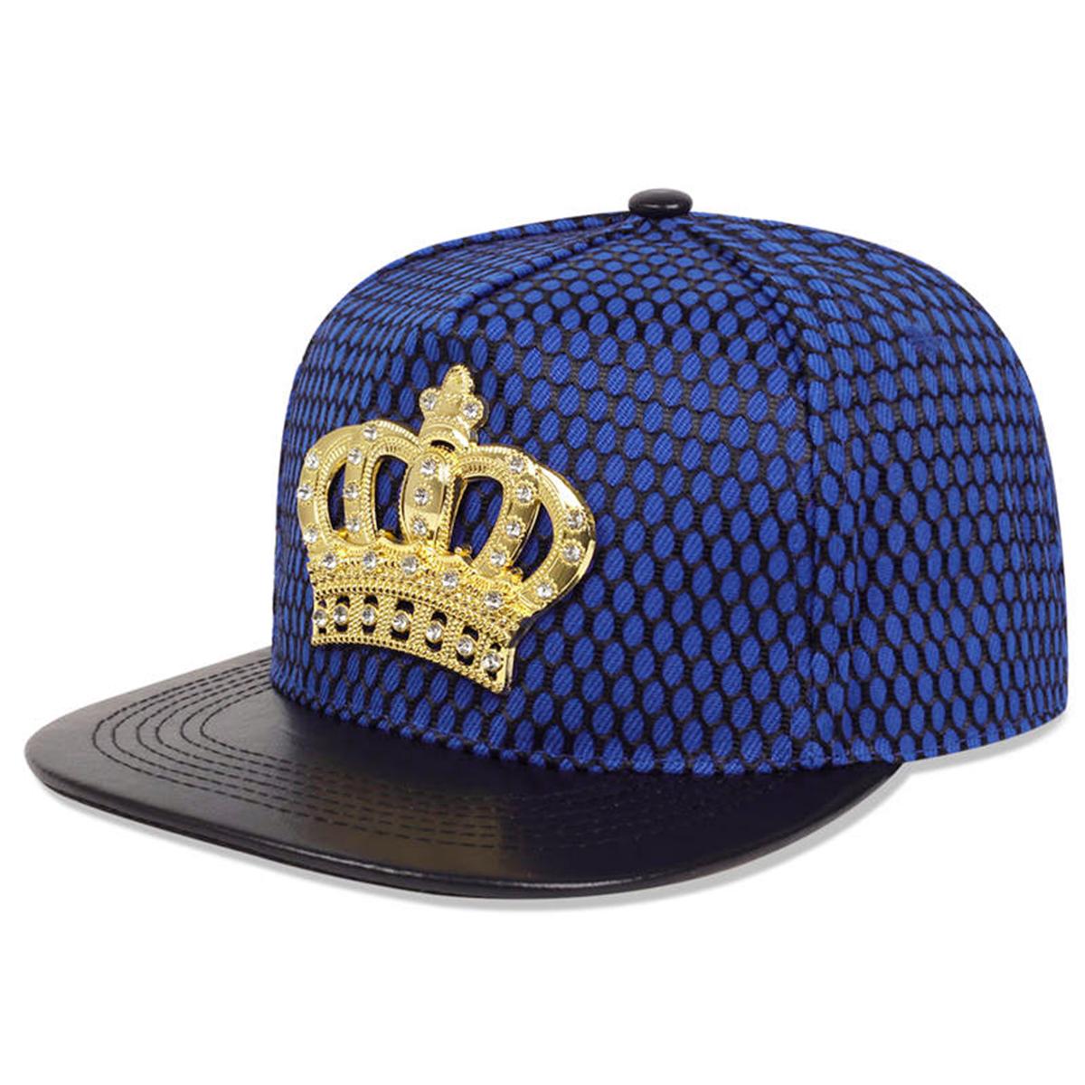 

Унісекс Корона з металевим декором, регульований капелюх Чоловіча бейсболка в стилі хіп-хоп, весняна та осіння Кепки, баскетбольні шапки, жіноча шапка червоний