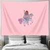 Fantasy Horse Tapestry Wall Hanging Anime Decor Room Aesthetic Vaporwave Pastel Goth Hippie Psychedelic Bedroom Decoration Art