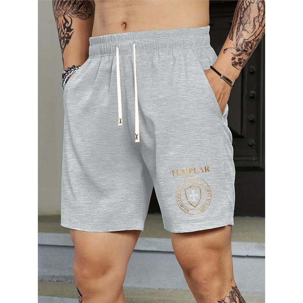 

Youth Casual Street Men Pattern Print Shorts Loose Straight Structure Lightweight Daily Life Leisure Short Pants XL