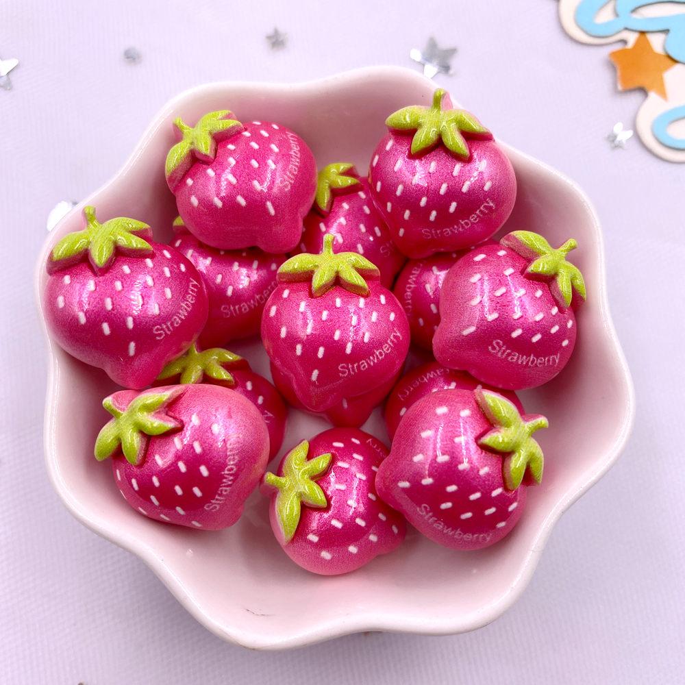 10pcs Colorful Resin Rainbow Love Lollipop Flower Fruit Vegetable Fruit Figurines Flat back Scrapbook DIY Jewellery Decor Crafts