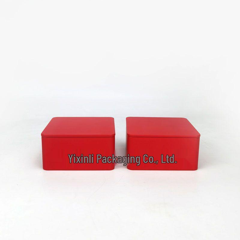 High-Value Square Tin Food Packaging Box for Mooncakes - Harmony Design