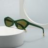Water Chestnut Cat Eye Sunglasses Modern Retro Temples Decorative Cross Border Fashion 2499
