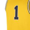 Jordan College Replica Michigan Letter Number Print Comfortable Breathable V-Neck Basketball Jersey Men Jersey Yellow CD3151-728