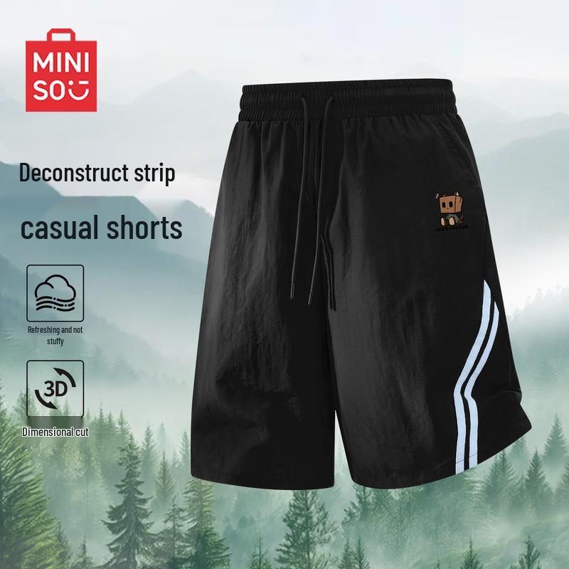 MINISO Men s Cartoon Casual Straight Shorts 2XL
