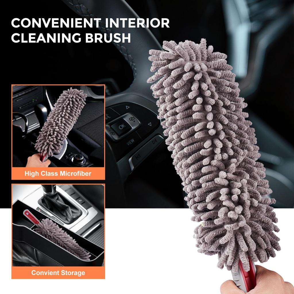 Odoland Car Snow Telescopic Snow Removal Ice Snow for and Brush, Brush, Scraper, Defrosting, Defrosting, Removal, Detachable, Cars, Trucks, SUVs,