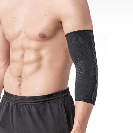 1Pc Elbow Brace Ergonomic Design Compression Shock Absorption High Stretchy Knitting Elbow Protection Not Tight Elastic Gym Sport Arm Sleeve