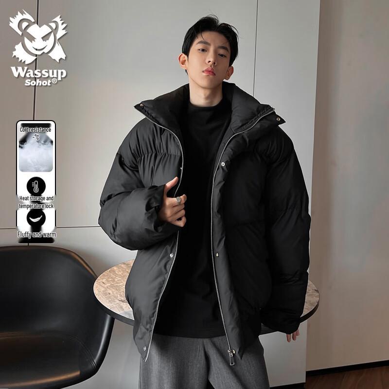 Wassup Sohot Men s Stand-Collar Padded Winter Jacket 2XL