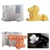 Silicone Lion Candle Mold Aromatherapy Candle Mold 3d Animal Plaster Epoxy Mold for DIY Soap Present Candle Making