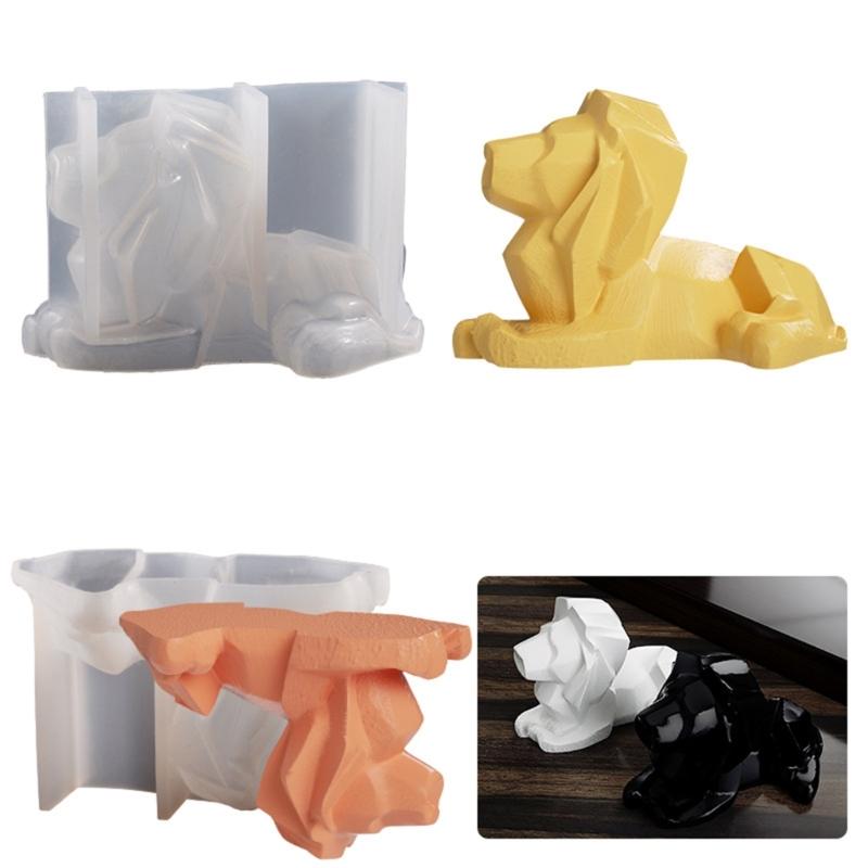 Silicone Lion Candle Mold Aromatherapy Candle Mold 3d Animal Plaster Epoxy Mold for DIY Soap Present Candle Making