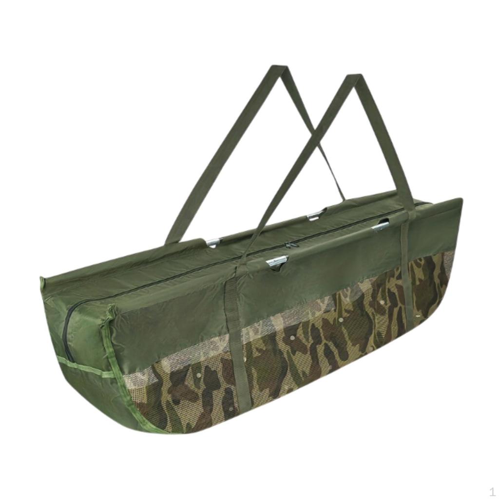Boat Shaped Fishes Bag Foldable Portable Equipment Oxford Cloth Outdoor Lightweight Practical Large