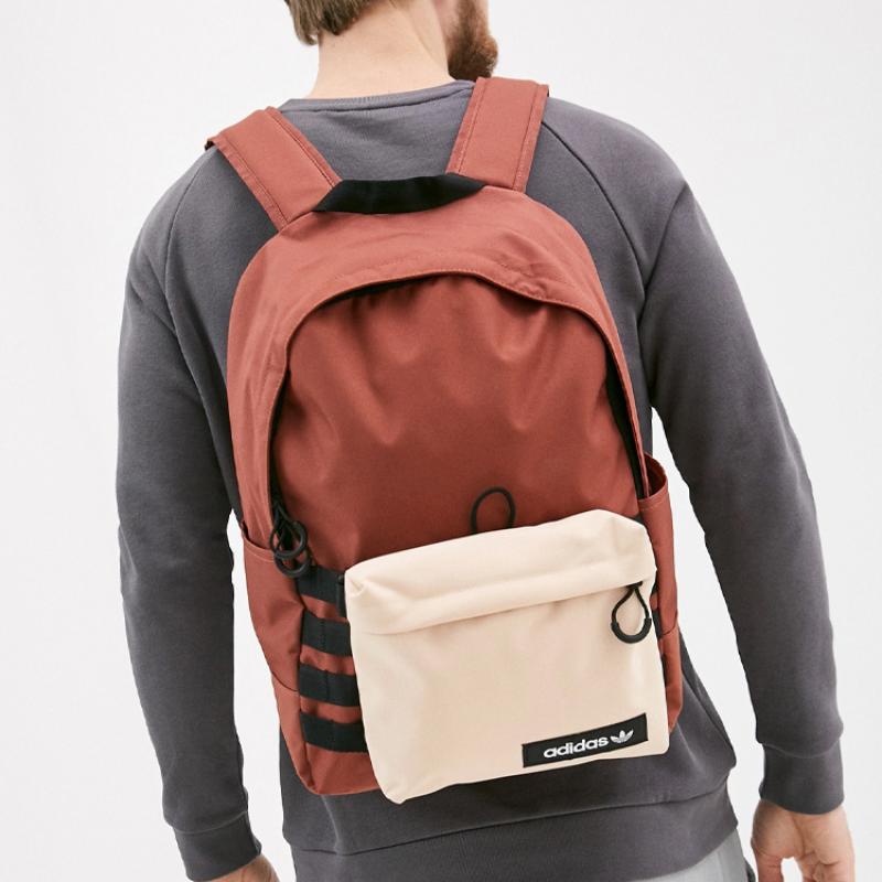 Adidas Originals Polyester Backpack Unisex Multicolor/Brown Adidas GN1395