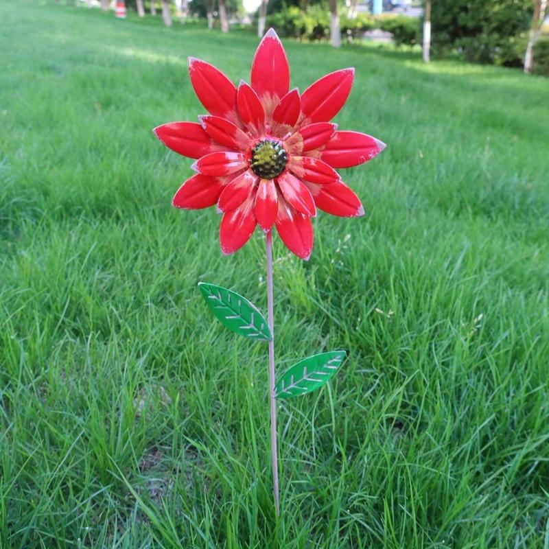 Garden Decor for Outside, Metal Flowers Decorative Garden Stakes for Decor, Yard Garden Decorations for Outdoor Lawn Porch Patio