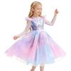 Disney Girls Cosplay Purple Witch Princess Glinda Cute Dress Accessories Birthday Party Performance Set