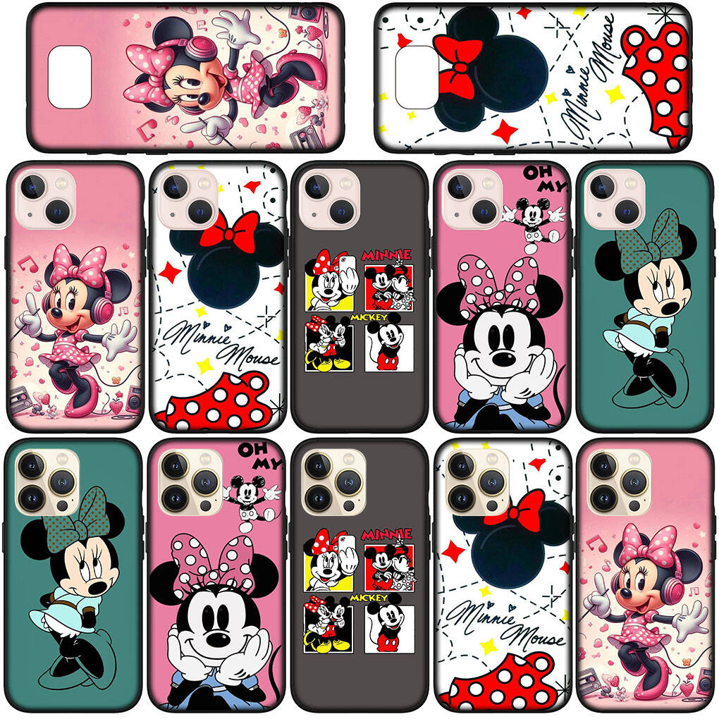 for Samsung Galaxy S25 S24 S23 iPhone 17 16 15 Xiaomi Redmi Note 14 13 12 11 Plus Pro Max XR A37 A57 Phone Case Comics Minnie Mouse OPPO Huawei Cover