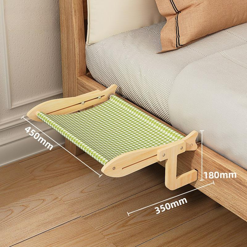 

Cat Hanging Bed Window-mounted Cat Hanging Nest Pet Cat Stand Cat Beds for House зелёный