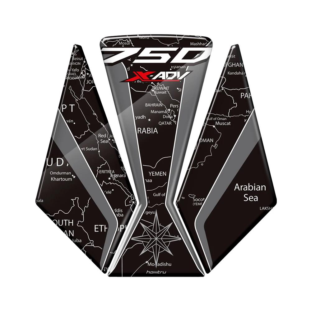 Ochranná samolepka na nádrž motocyklu 3D pryskyřičná nálepka Pouzdro pro Honda X-ADV Xadv 750 2017-2020
