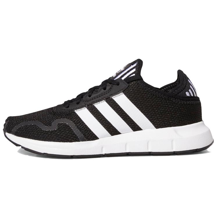 Adidas Originals Swift Run X Cushioning Low top Kids Running Shoes Black White FY2150 35.5
