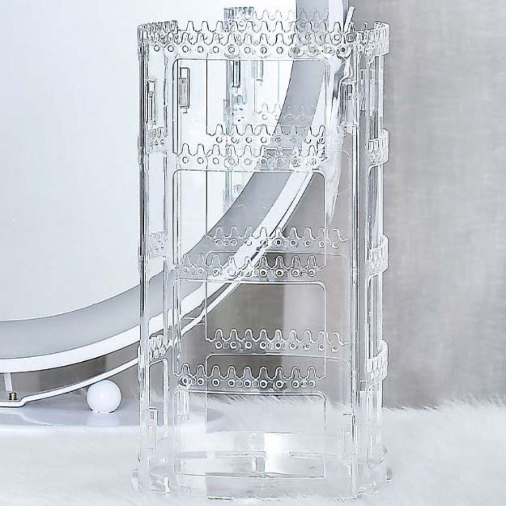 360 Degree Jewelry Display Rack Rotating Jewelry Storage Box Necklaces Rings Holder Selling Show