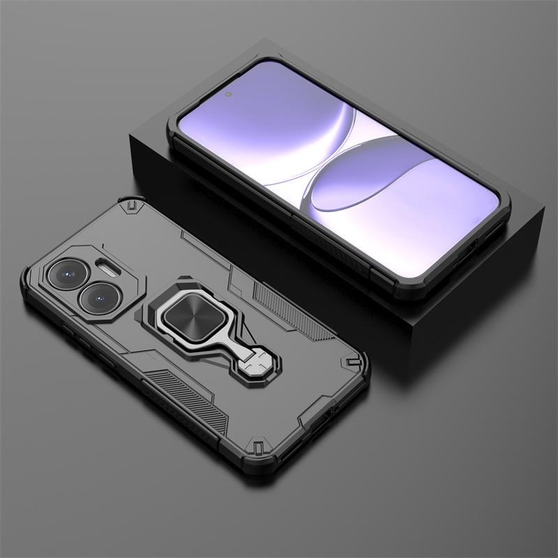 For Xiaomi Poco F7 5G Case Shockproof Magnetic Ring Armor Phone Cases for PocoF7 Poko Little F 7 7F Kicksatnd Back Cover