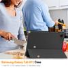 Étui Pour Samsung Galaxy Tab A11 8.7 pouces Étui Cuir PU Support Tri-pliage Housse Arrière Tablette SM-X130 SM-X133 X135N/G Housse