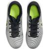 Nike Jr. Tiempo Legend 10 Academy TF Metallic Silver Volt Black Soccer Shoes DV4351-001