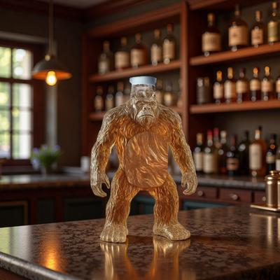 Sasquatch Whiskey Decanter Bigfoot-shaped Wine Bottle Funny Collectible Wine Container Bar Decor for Whiskey Lovers
