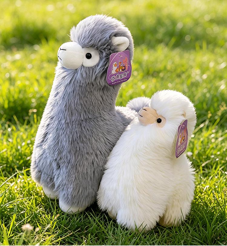 White Alpaca Plush Toy - Cartoon Simulation Doll & Comfort Companion