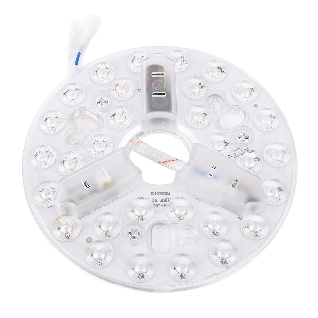 5.3 Inch Ceiling Fan LED Light Replacement 3000K 4200K 6500K 3 Color Temperature 15W Round LED Light Retrofit Kit 95 to
