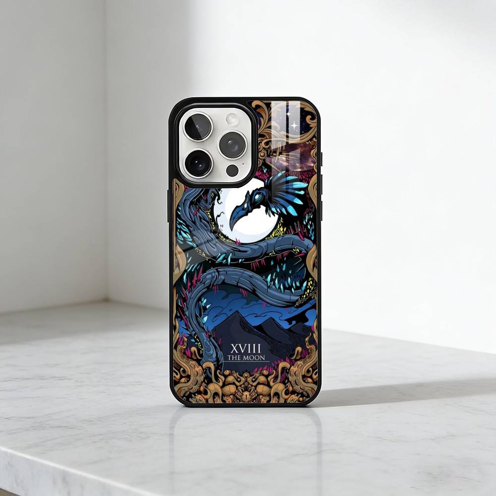 

P-Path of E-Exile Tarot Printed Phone Case For iPhone17,16,15,14,13 Plus,Pro Max Magnetic For Magsafe Wireless Charging iPhone16PROMAX