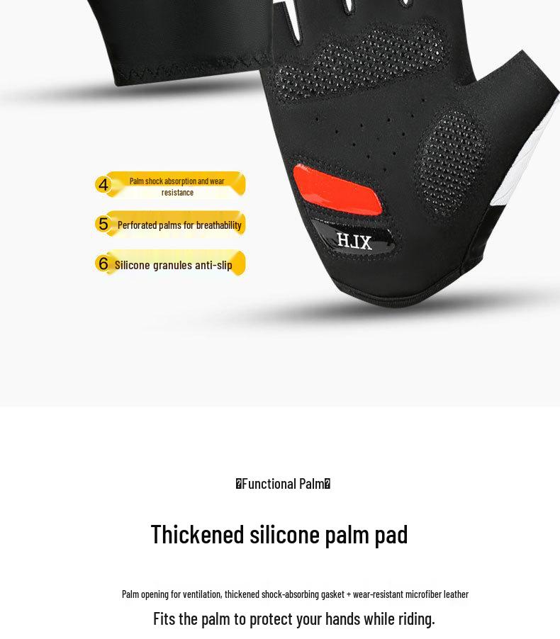 Unisex Half-Finger Cycling Gloves: Sun Protection, Anti-Slip, Breathable, Shock-Absorbing for Spring/Summer Mountain & Road Biking