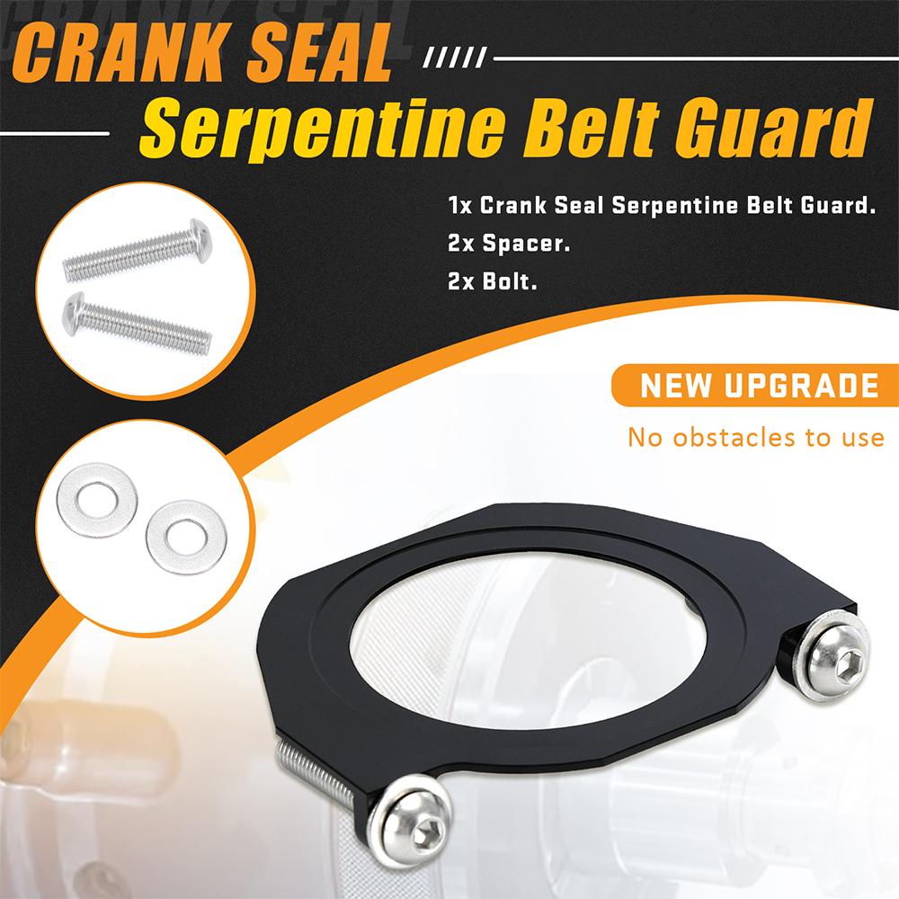 Crank Seal Serpentine ქამარი დამცავი აქსესუარი BMW 528i 335i 135i br3 S55 N54 N55 N52 7075 Aviation ალუმინის შენადნობის