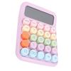 Mechanical   Calculator 12 Digit Large LCD Display Big Buttons Electronic for School Business Home   Colored