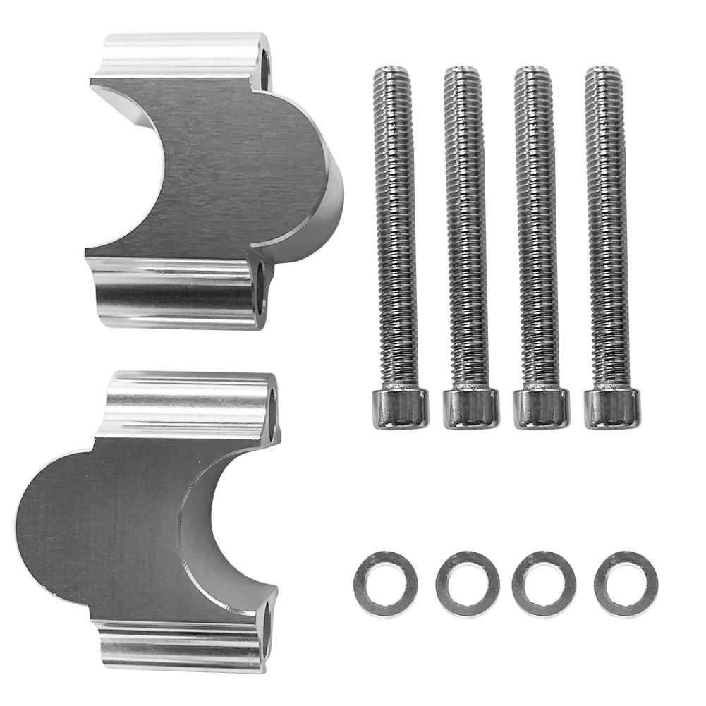 Universal 28mm 22mm Motorcycle Handlebar Riser Bar Mount Handle Clamp Heightening Clamp Mount Kit Bike Moto Modification
